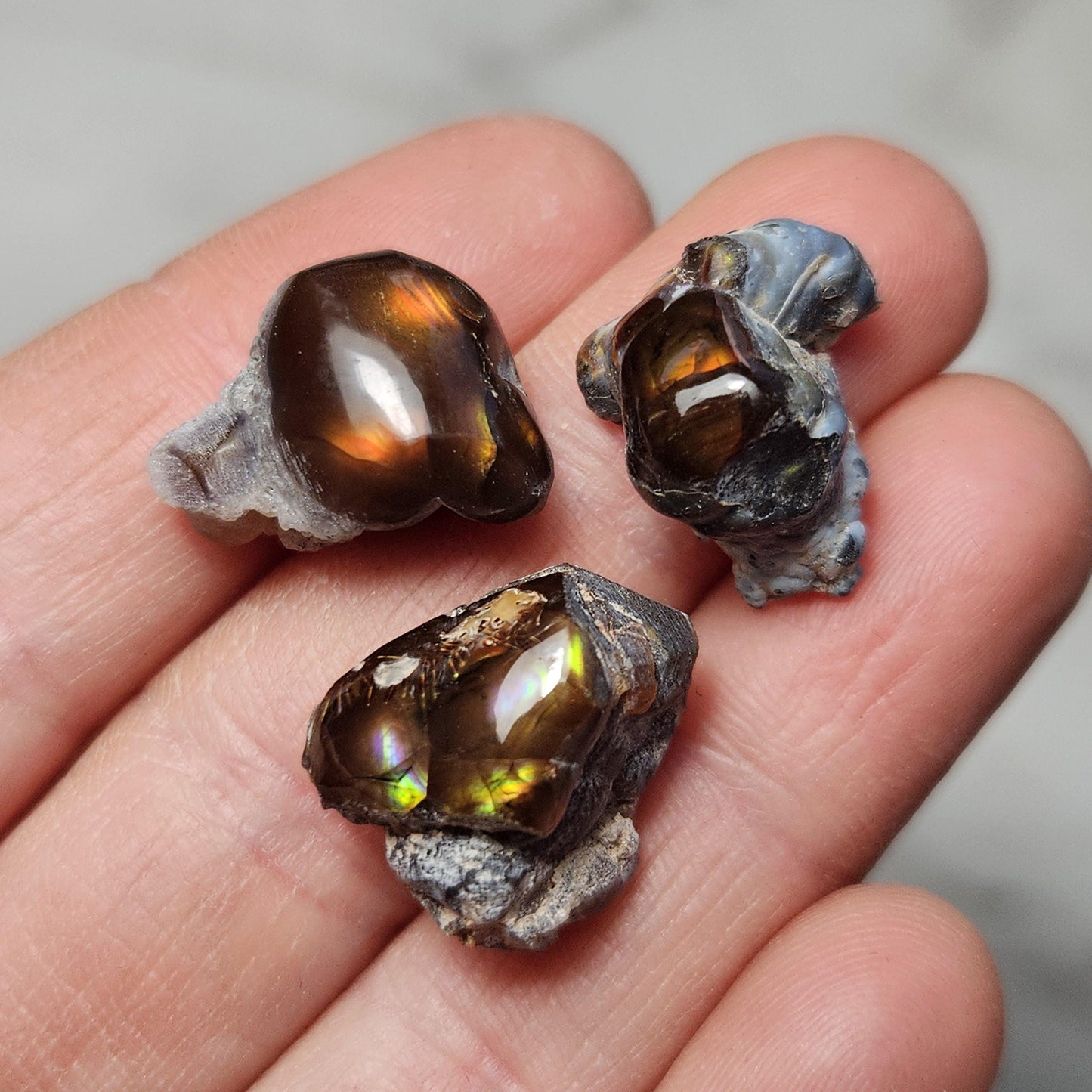 Mexican Fire Agate Specimen, Polished Natural Fire Agate from Mexico
