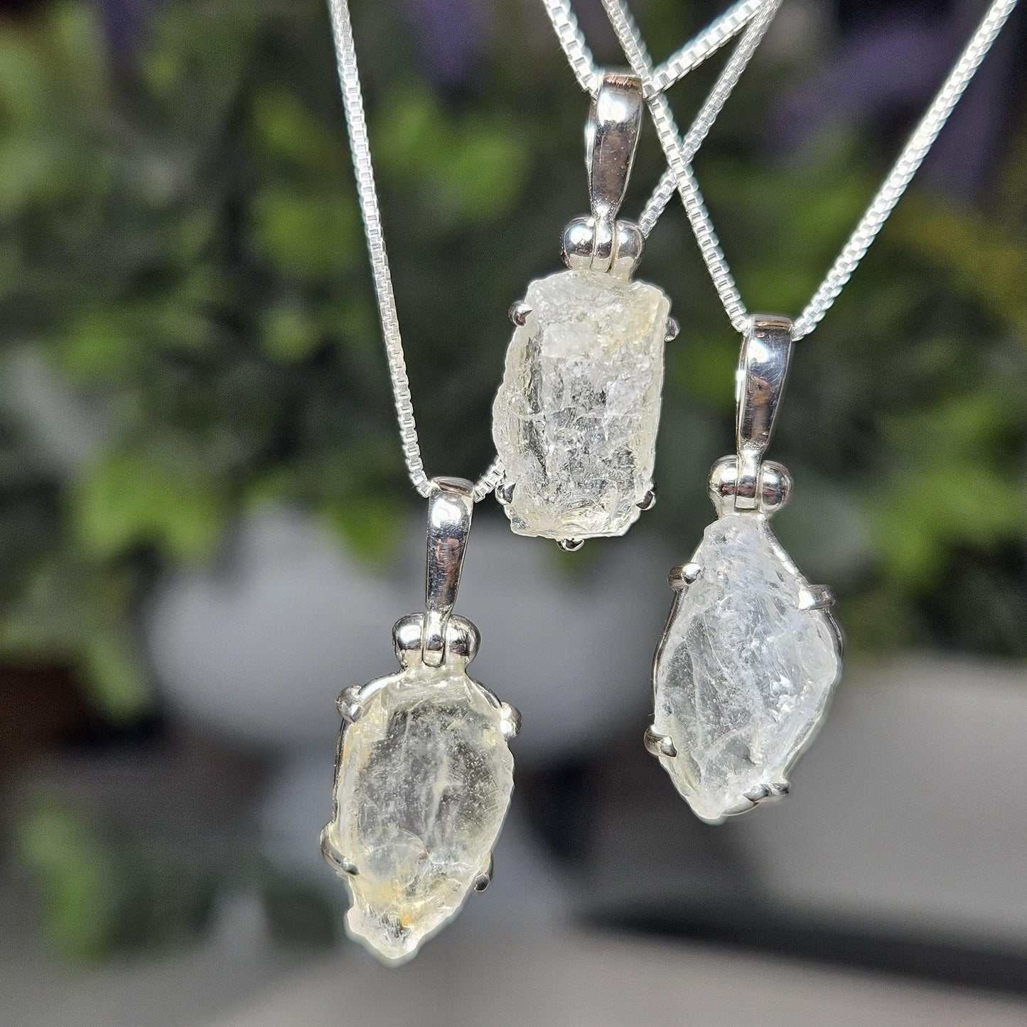 Phenacite Crystal Pendant, Nigerian Phenakite Specimen Pendant