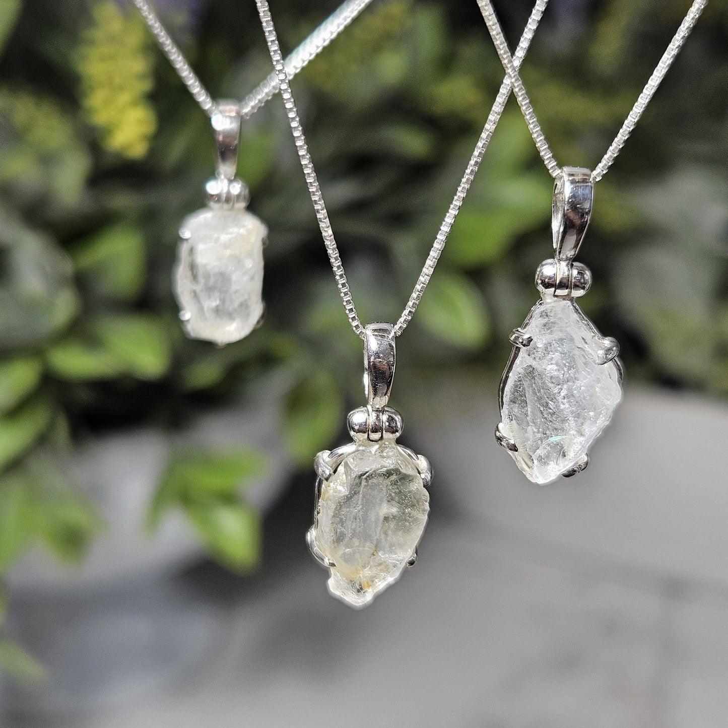 Phenacite Crystal Pendant, Nigerian Phenakite Specimen Pendant