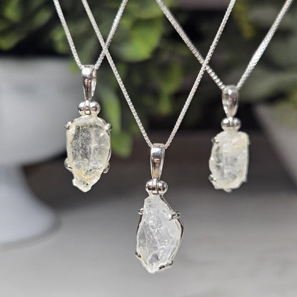 Phenacite Crystal Pendant, Nigerian Phenakite Specimen Pendant