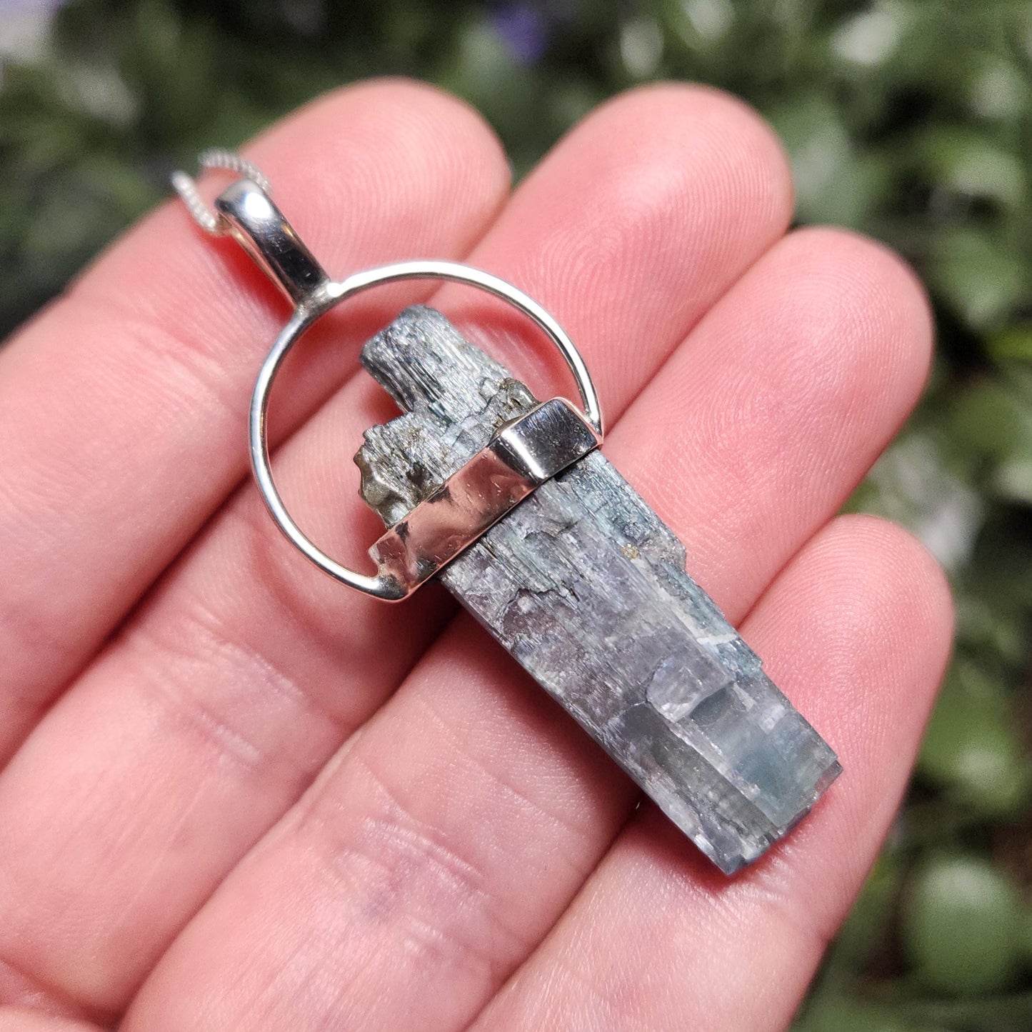 Blue Tourmaline Pendant