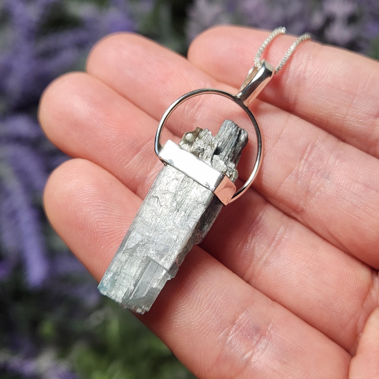 Blue Tourmaline Pendant