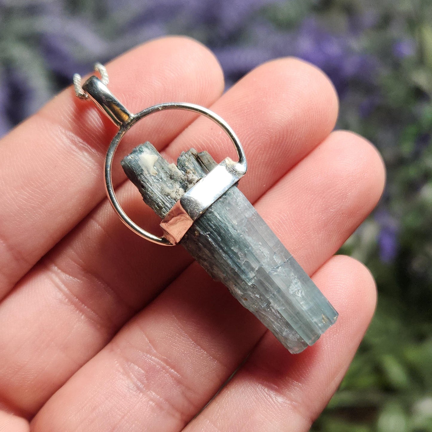 Blue Tourmaline Pendant