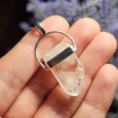 Hematite Phantom Quartz Pendant