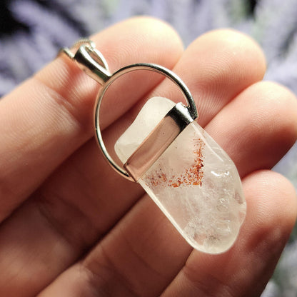 Hematite Phantom Quartz Pendant