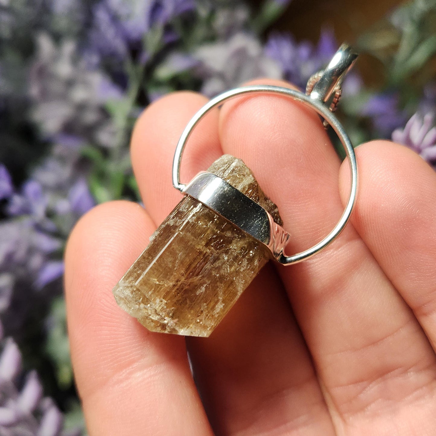 Golden Scapolite Pendant