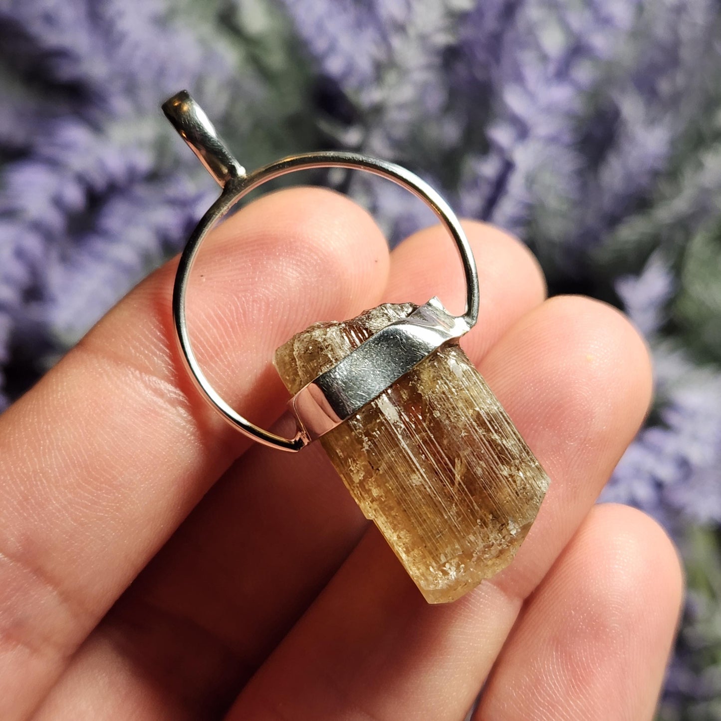 Golden Scapolite Pendant