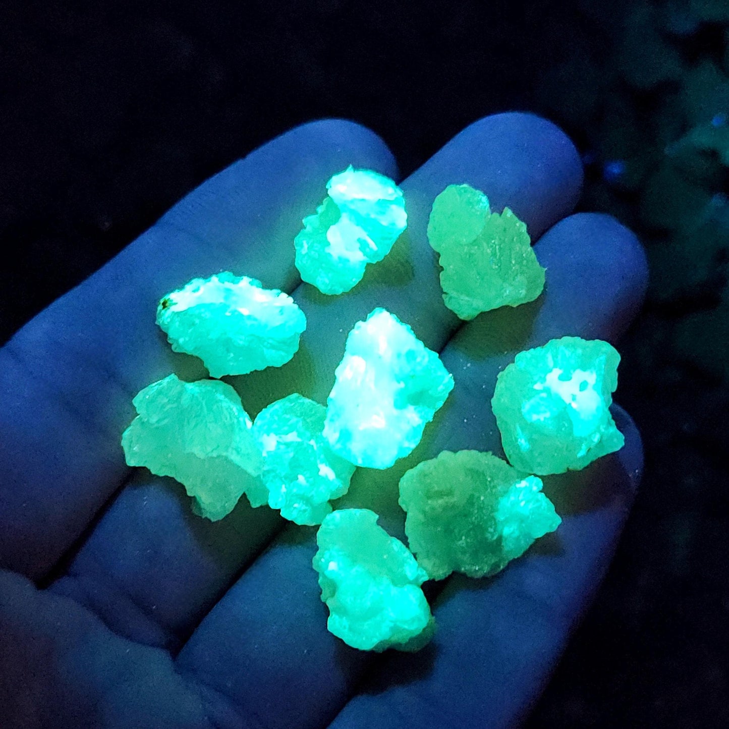Blue Zincite Crystal