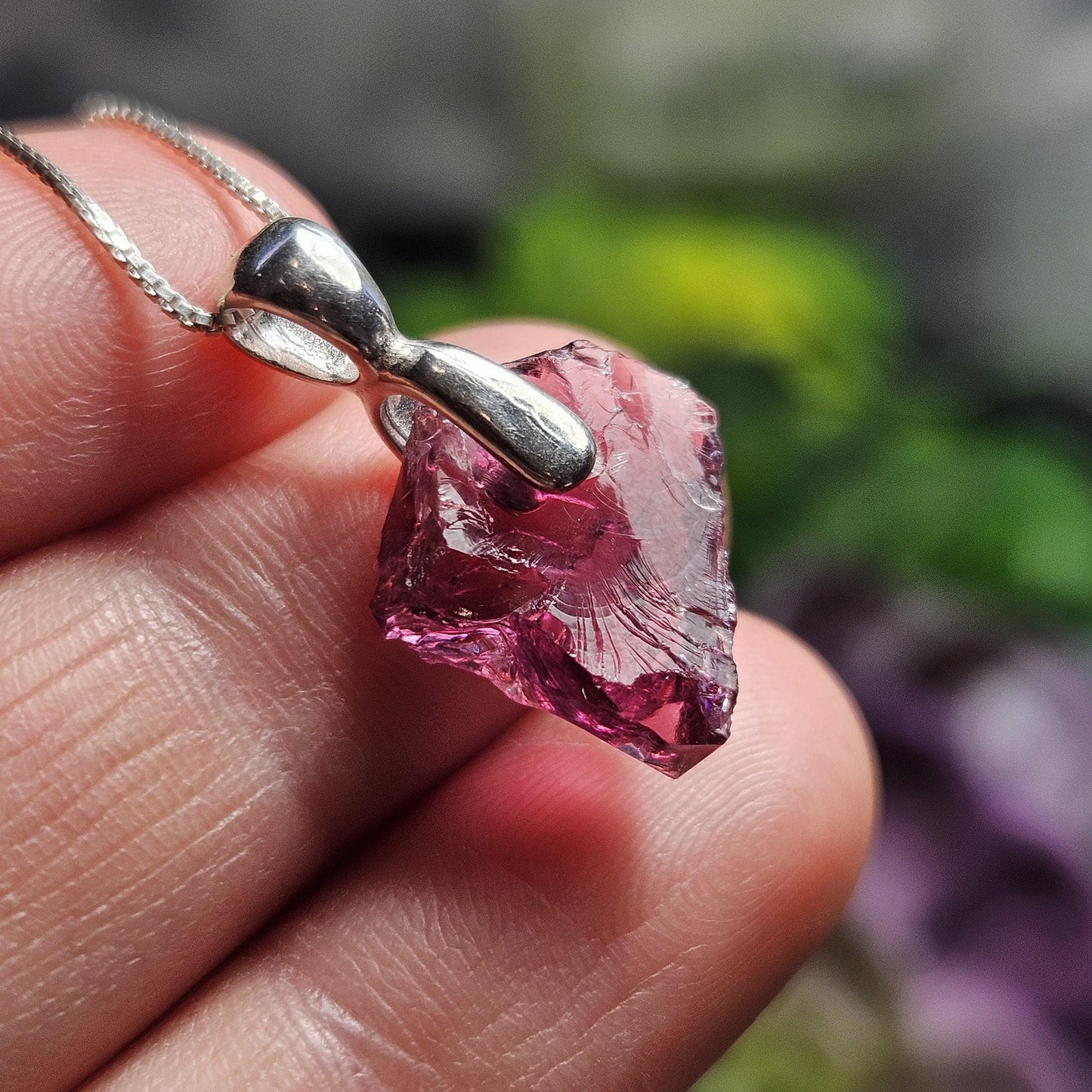 Raspberry Garnet Pendant