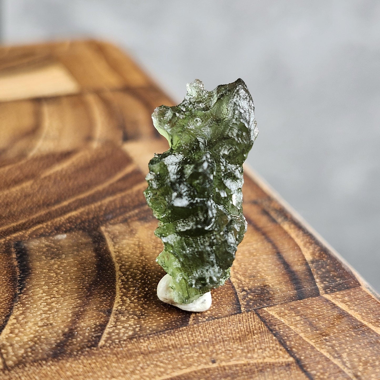 Besednice Moldavite Hedgehog Specimen 1.97 gram