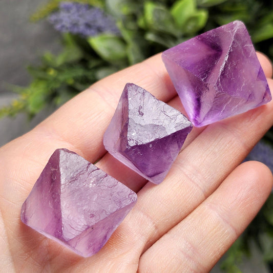 Purple Fluorite Octahedron