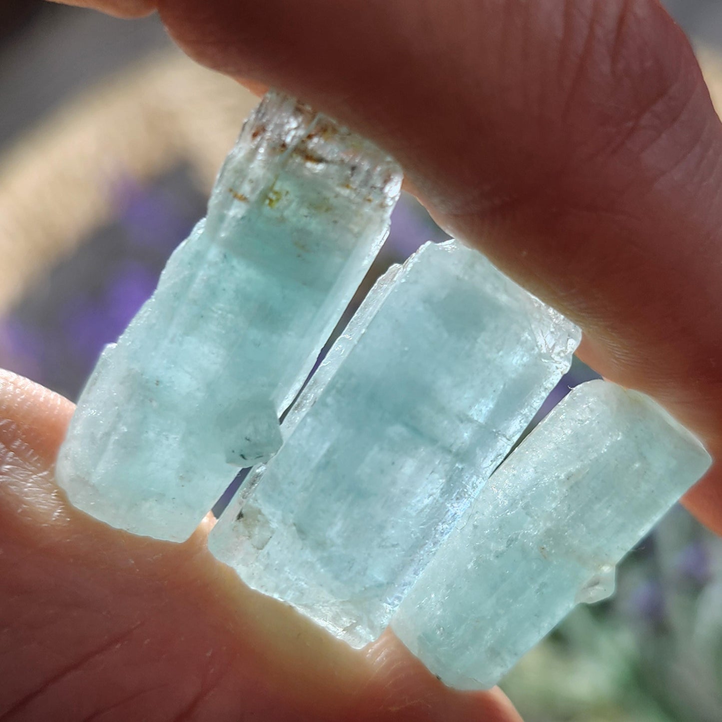Blue Aquamarine Crystal