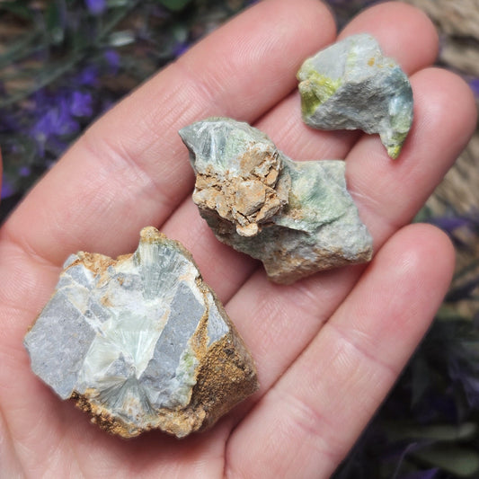 Wavellite Crystal Specimen, Raw Radial Arkansas Stone