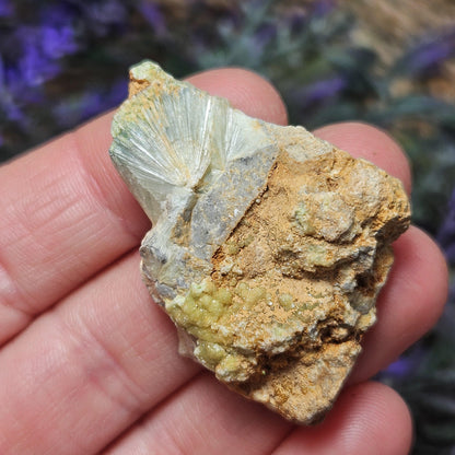 Wavellite Crystal Specimen, Raw Radial Arkansas Stone