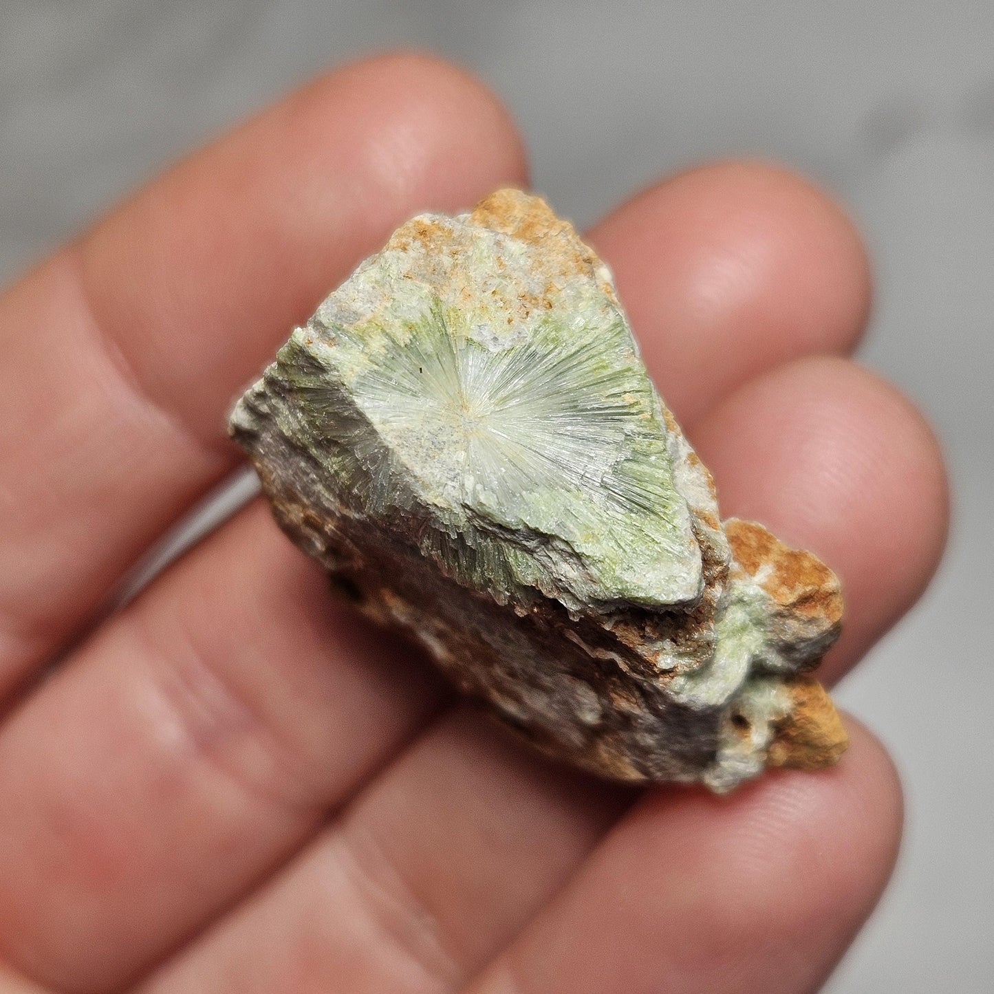 Wavellite Crystal Specimen, Raw Radial Arkansas Stone