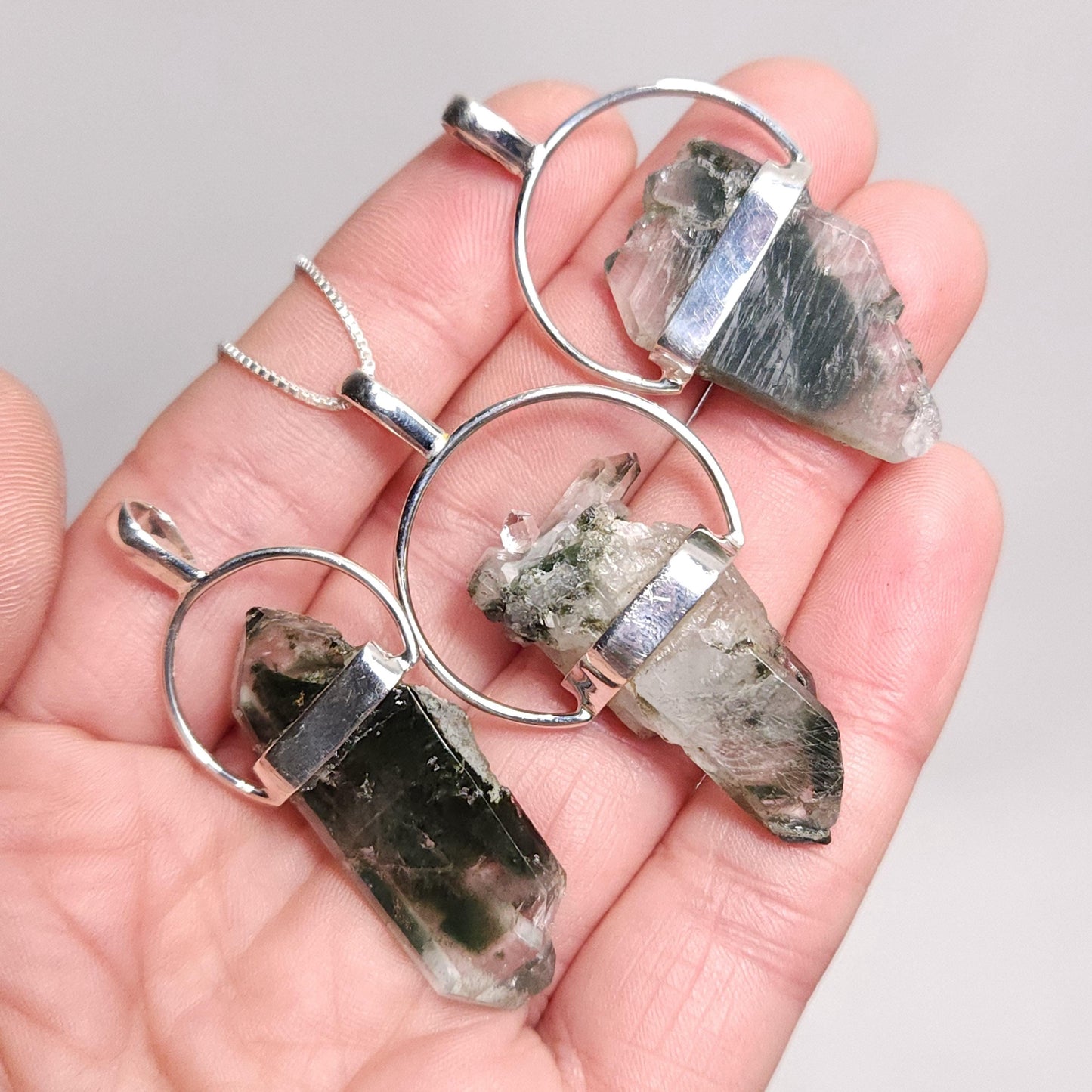 Green Phantom Quartz Pendant