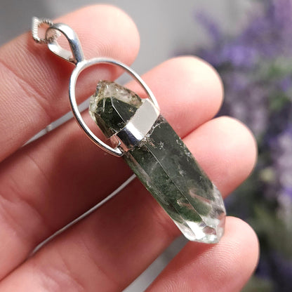Green Phantom Quartz Pendant