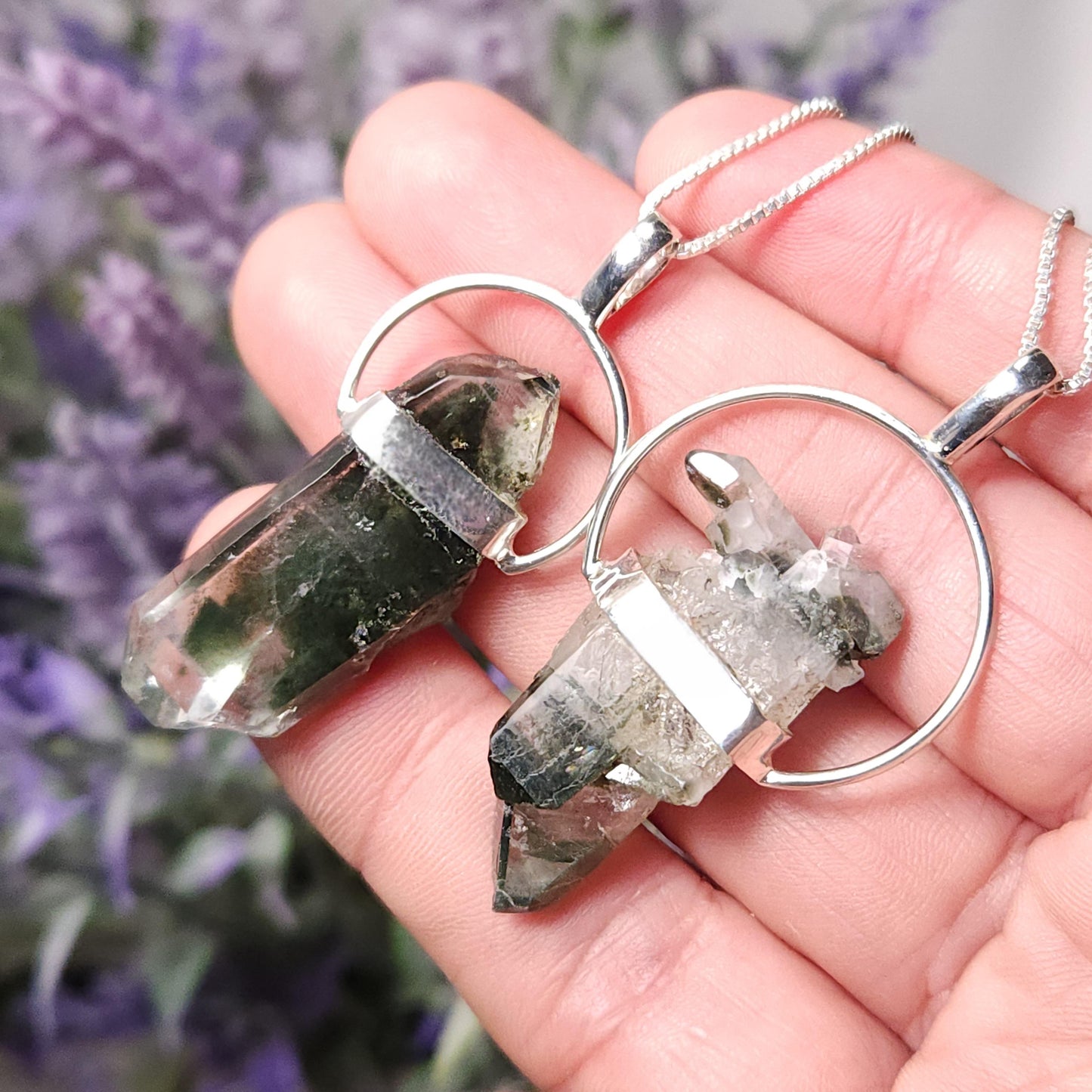 Green Phantom Quartz Pendant