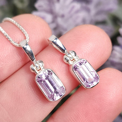 Faceted Kunzite Pendant