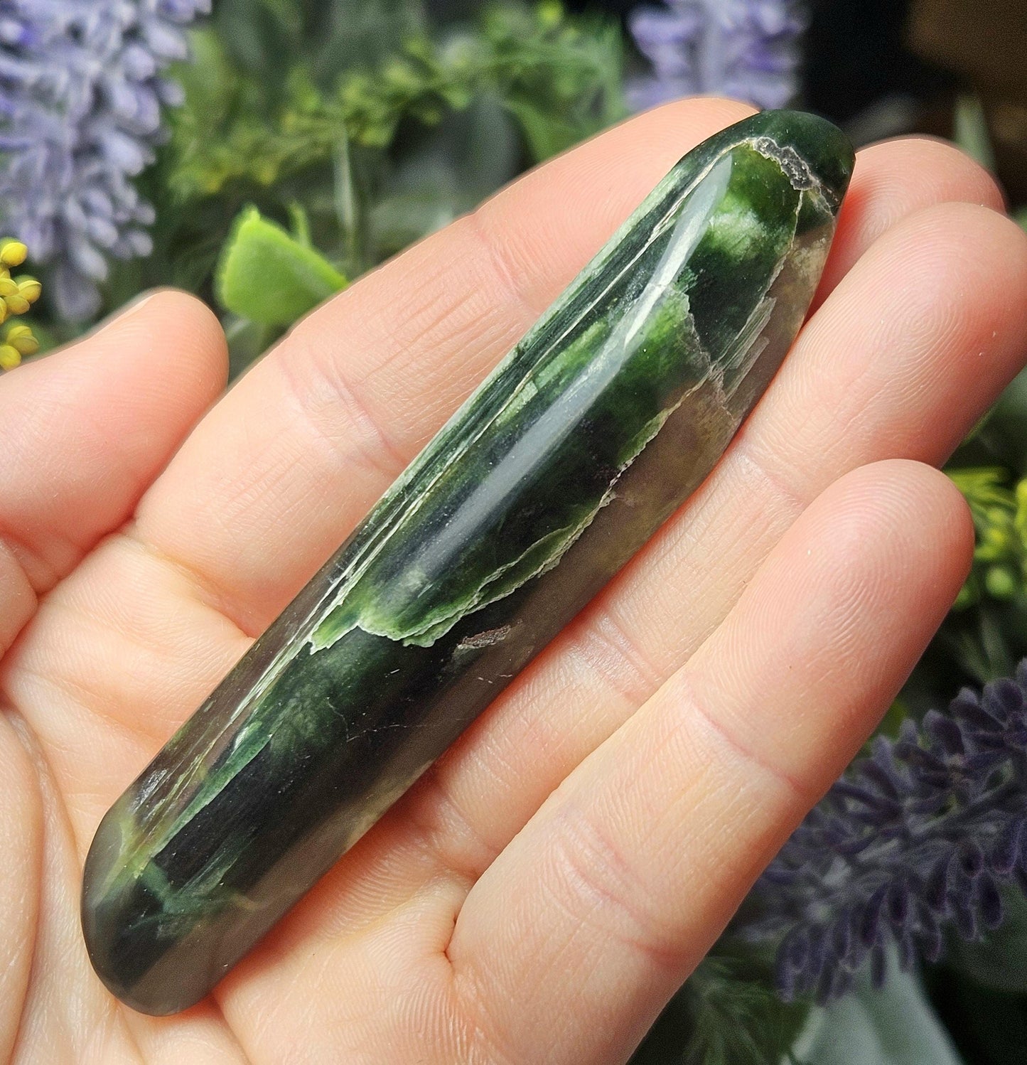 Green Kyanite Wand