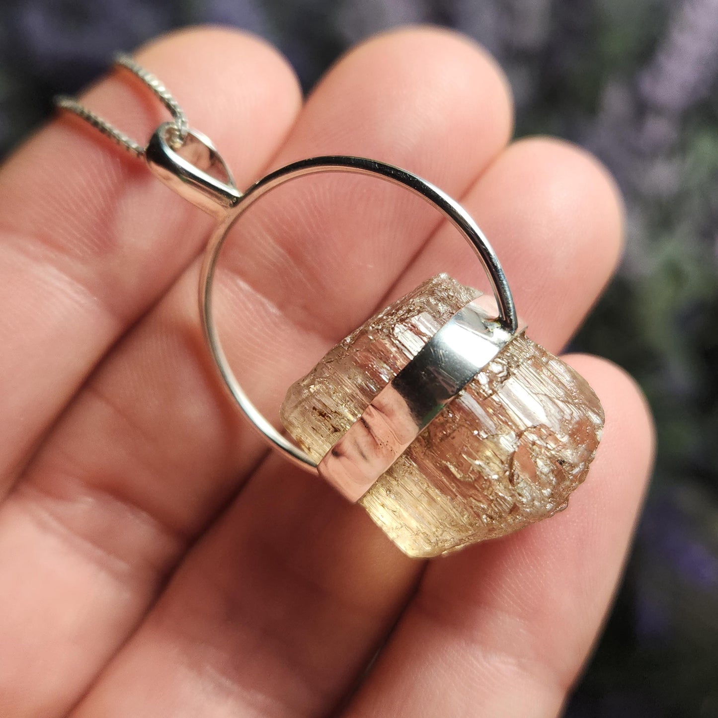 Golden Scapolite Pendant