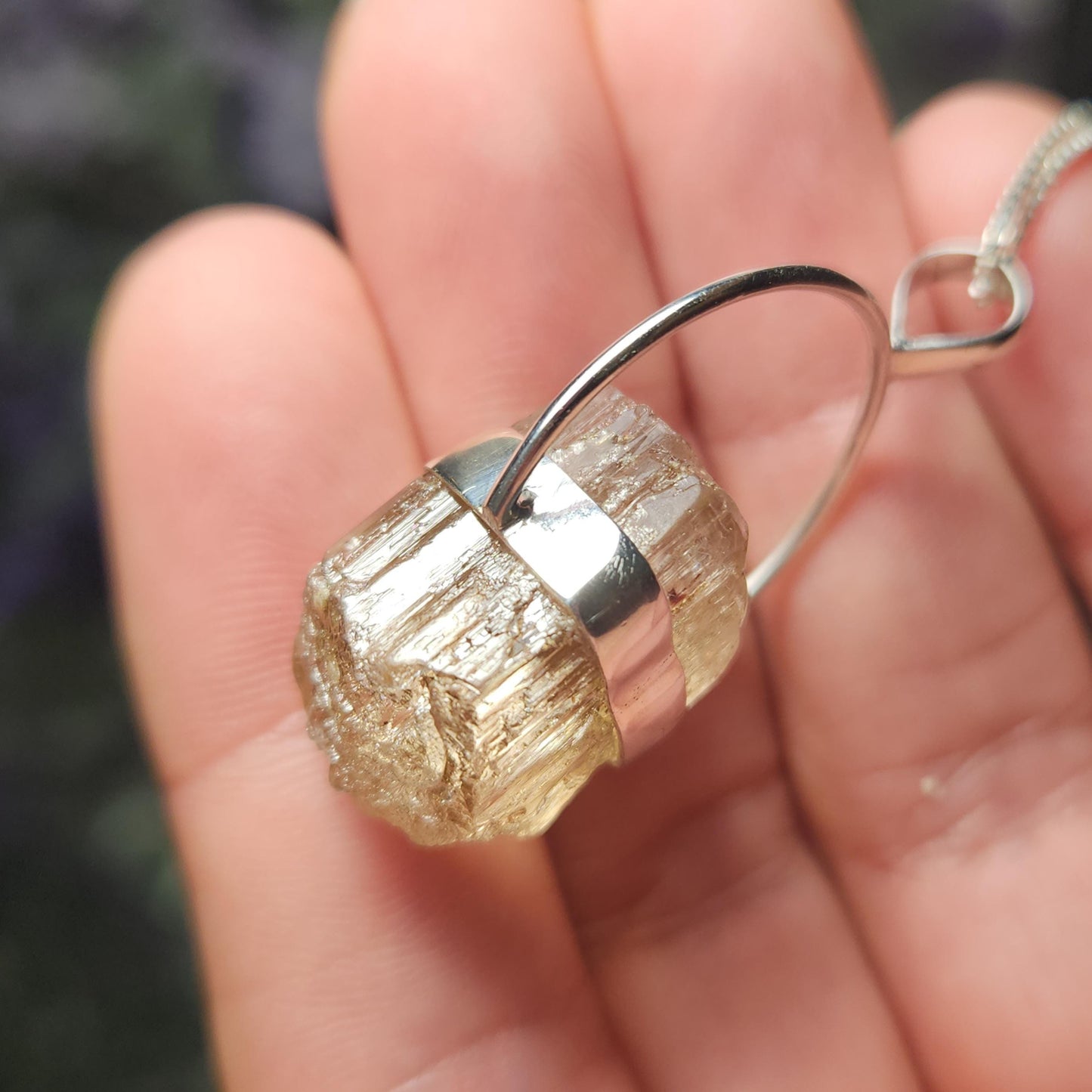 Golden Scapolite Pendant
