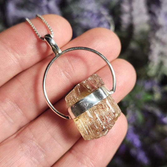 Golden Scapolite Pendant