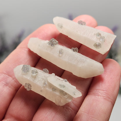 Ultraviolet Fluorite on Quartz