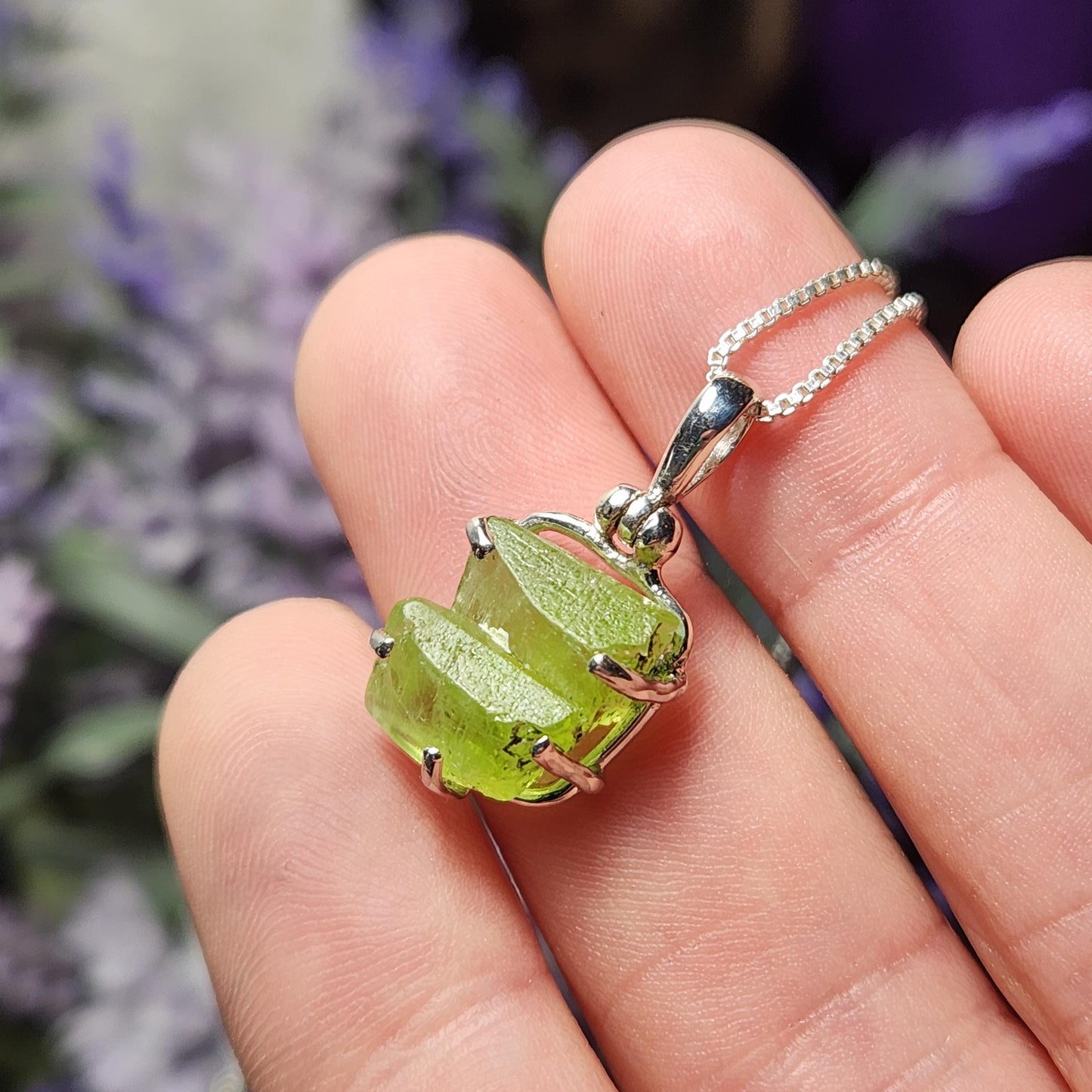 TWIN FLAME Peridot Pendant