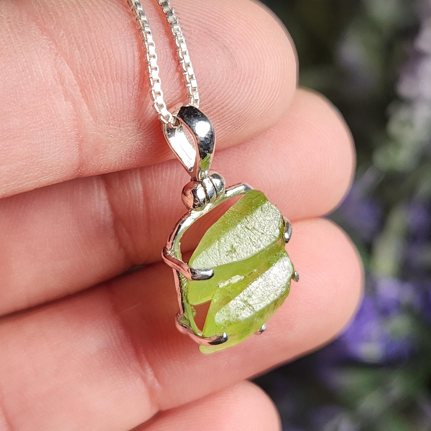 TWIN FLAME Peridot Pendant