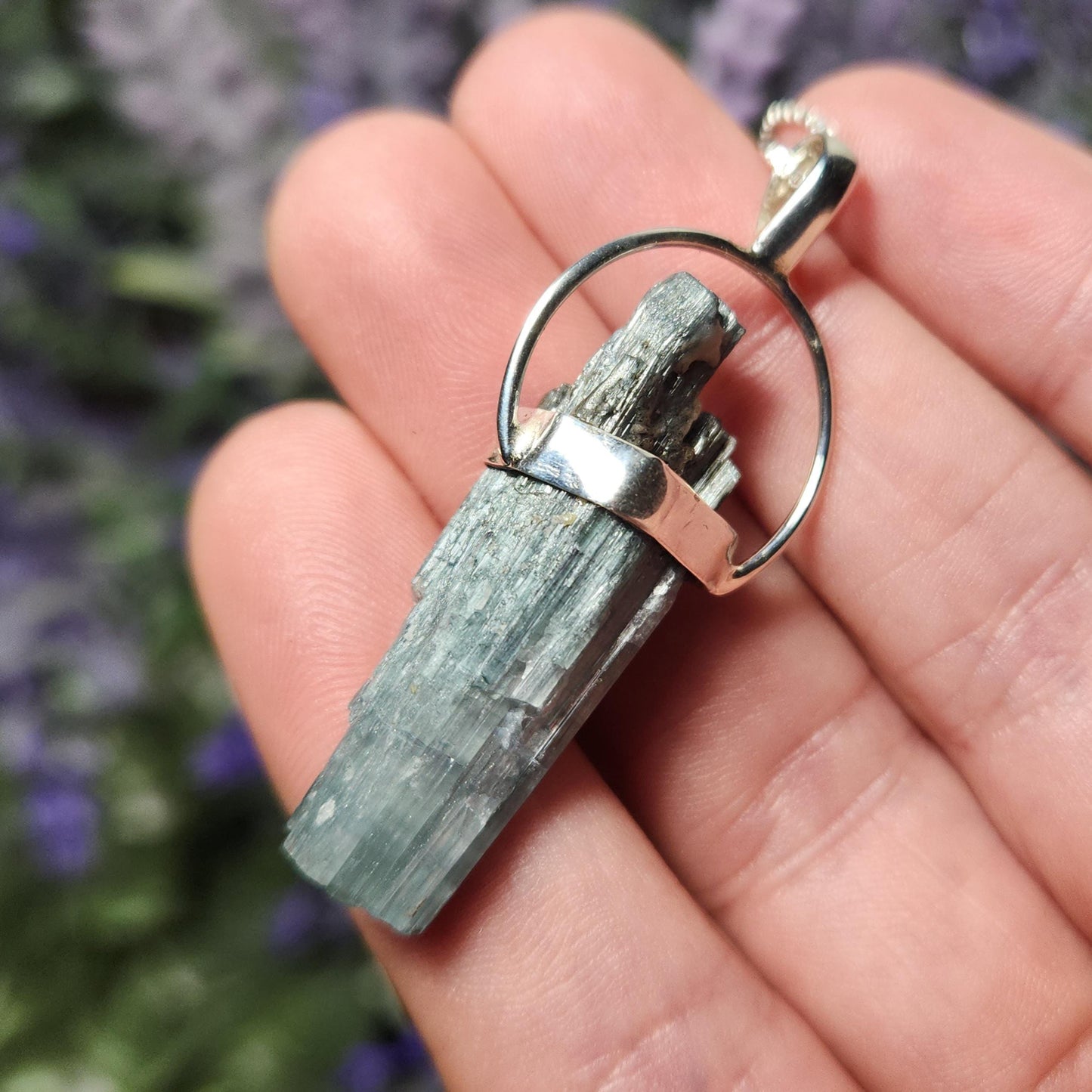 Blue Tourmaline Pendant