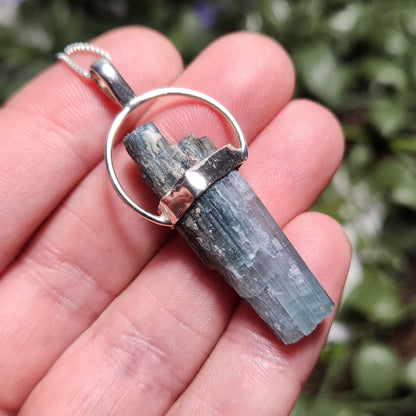Blue Tourmaline Pendant