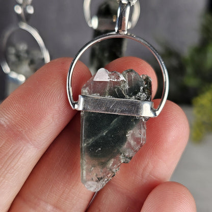 Green Phantom Quartz Pendant