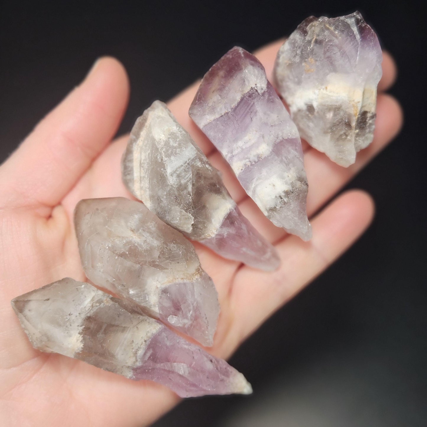 Dog Tooth Smoky Amethyst Crystal