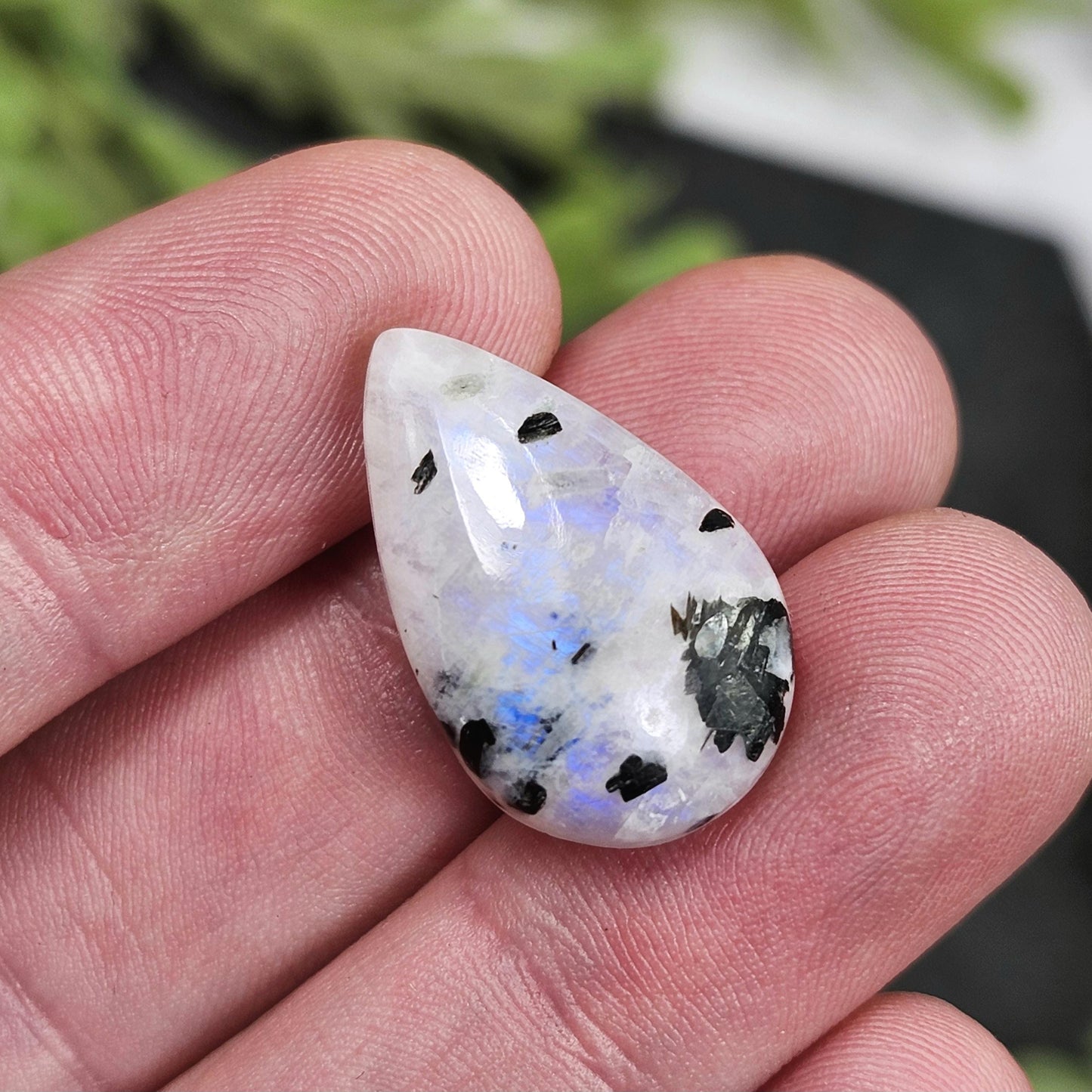 Rainbow Moonstone & Black Tourmaline