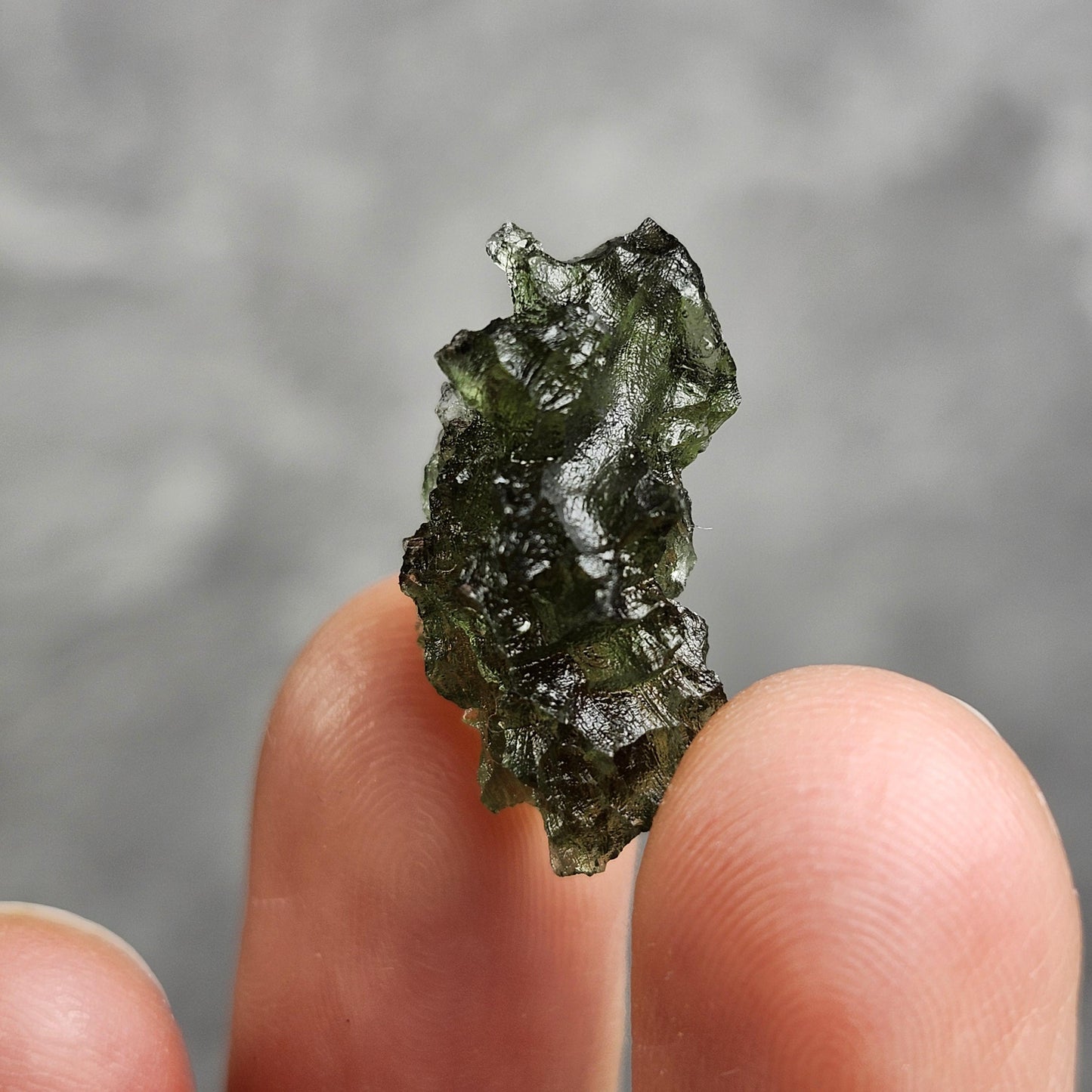 Besednice Moldavite Hedgehog Specimen 1.97 gram