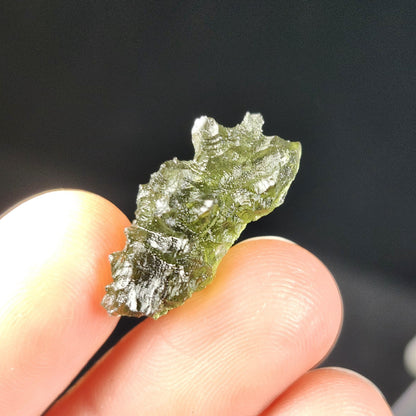 Besednice Moldavite Hedgehog Specimen 1.97 gram