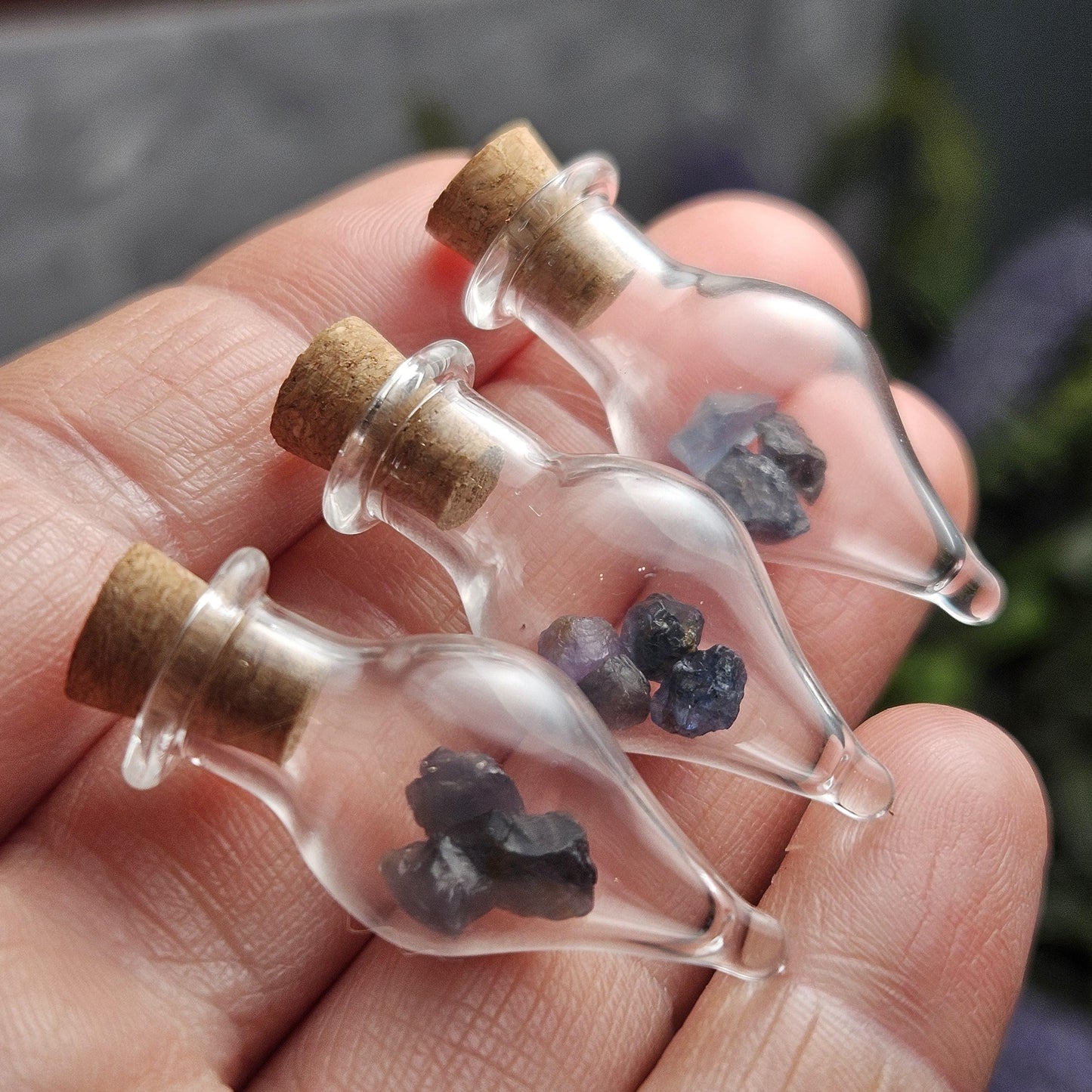 Blue Spinel Crystals