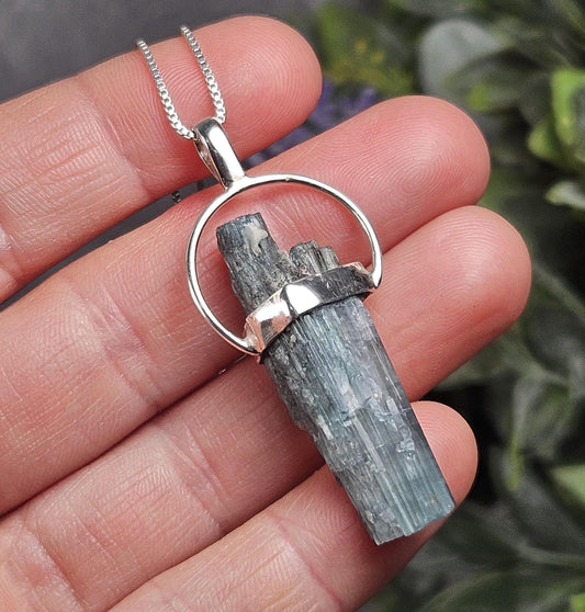Blue Tourmaline Pendant