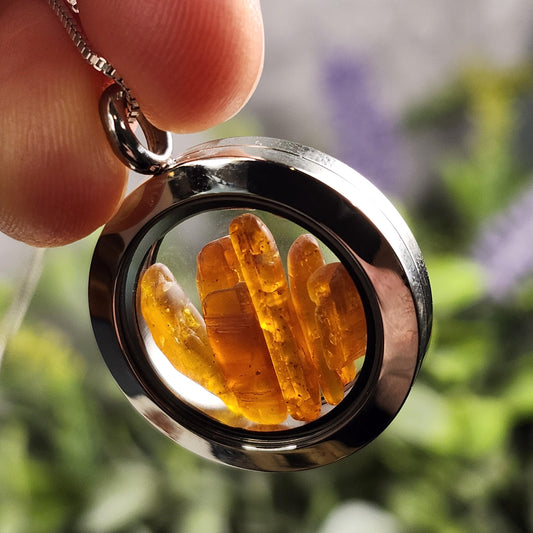 Orange Kyanite Necklace
