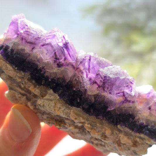 Chinese Purple Fluorite Crystal