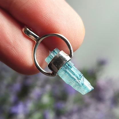 Blue Tourmaline Pendant