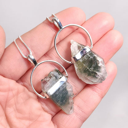 Green Phantom Quartz Pendant
