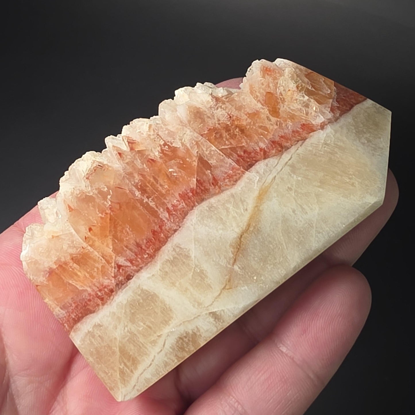 Red Dogtooth Calcite Tower