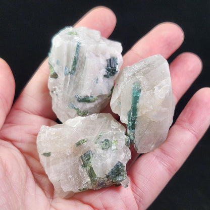 Tourmaline in Quartz Crystal