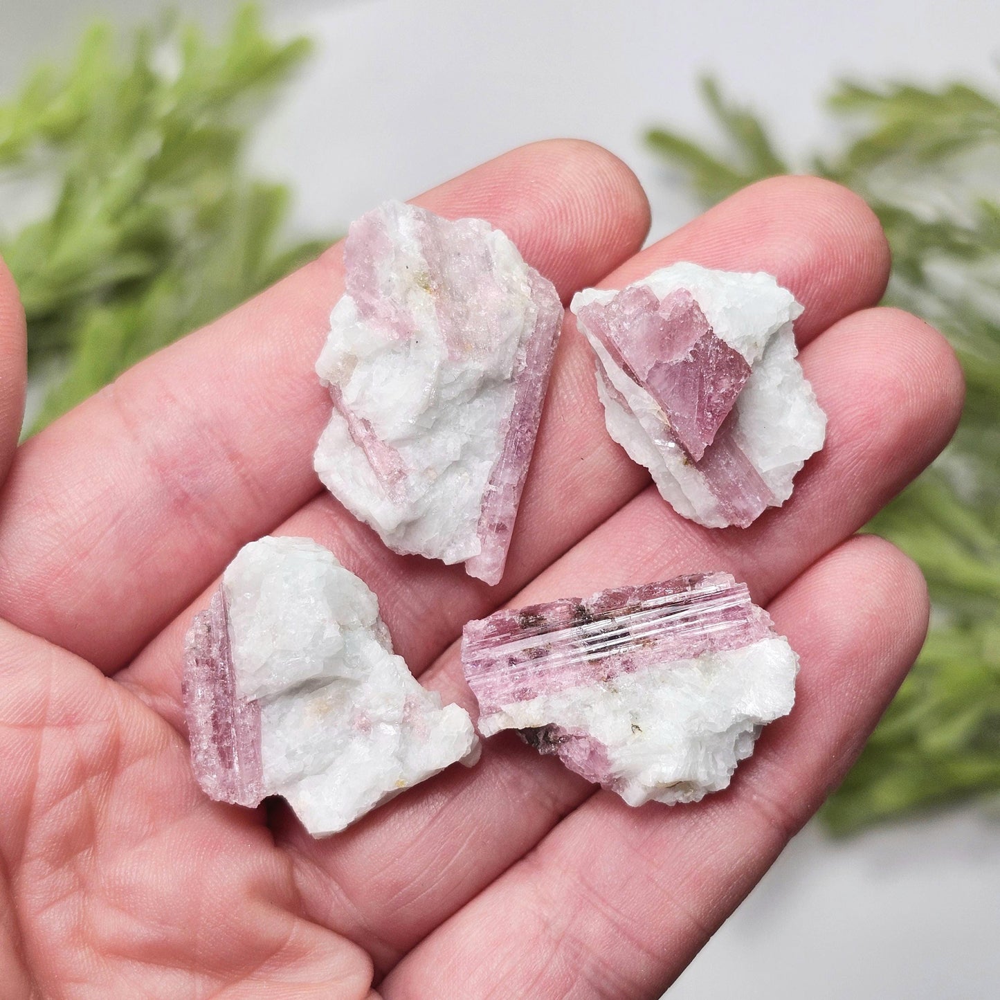 Pink Tourmaline in Quartz