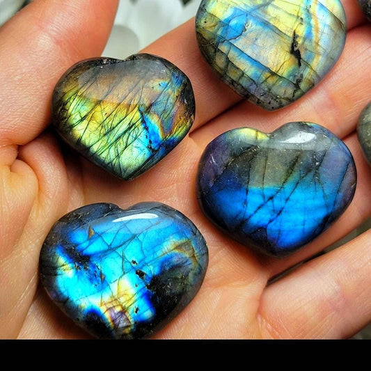 Labradorite Heart