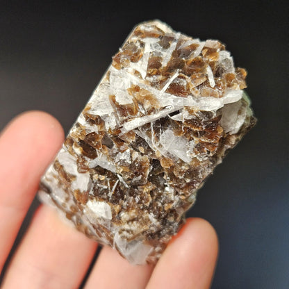 Ultraviolet Rootbeer Fluorite & Celestite Crystal