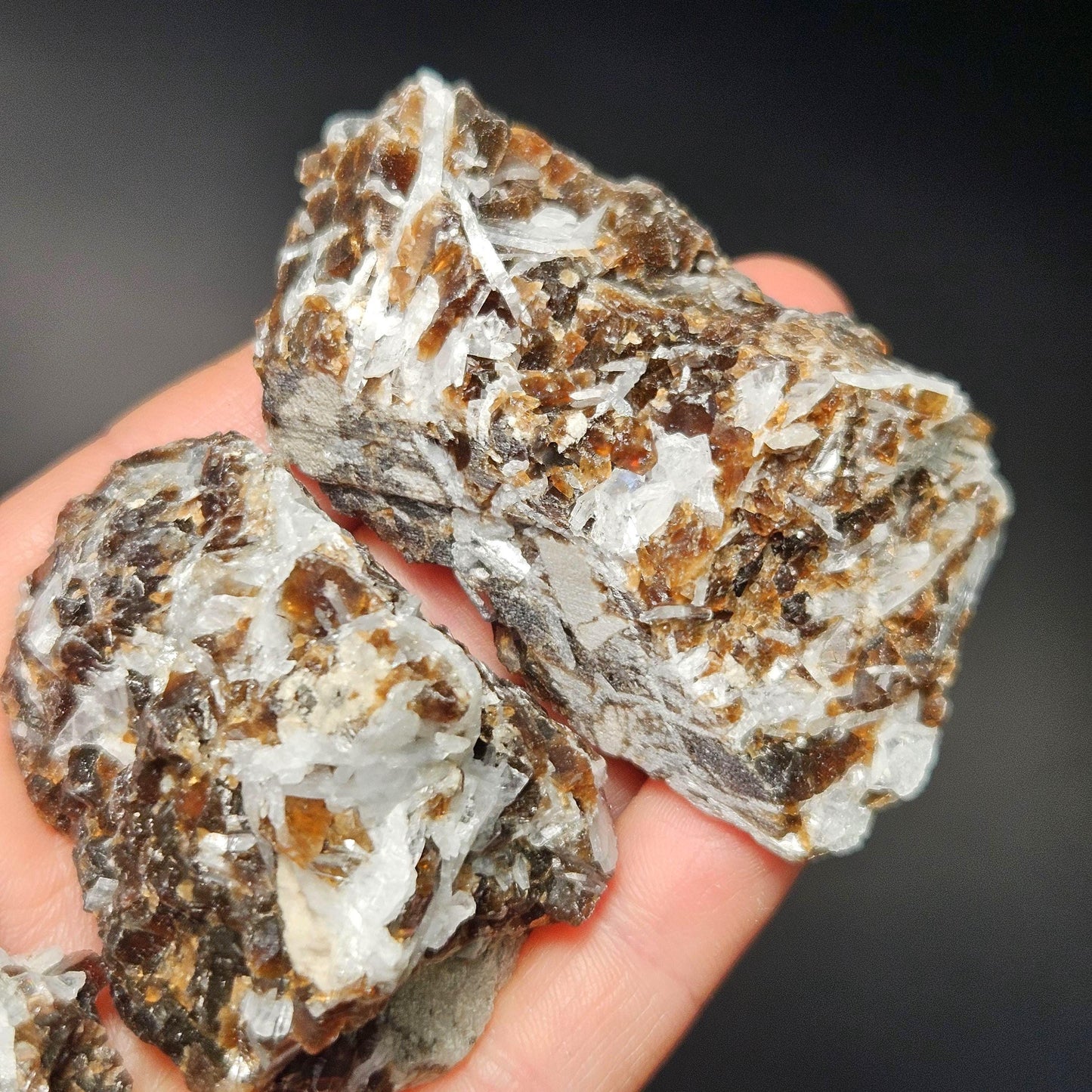 Ultraviolet Rootbeer Fluorite & Celestite Crystal