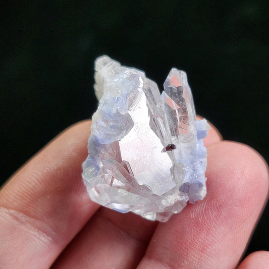 Fibrous Periwinkle Dumortierite Crystal